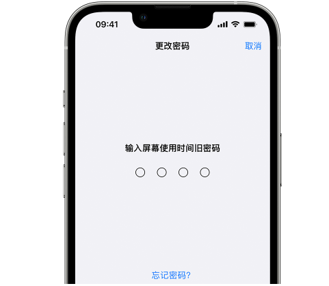 湖州iPhone屏幕维修分享iPhone屏幕使用时间密码忘记了怎么办 