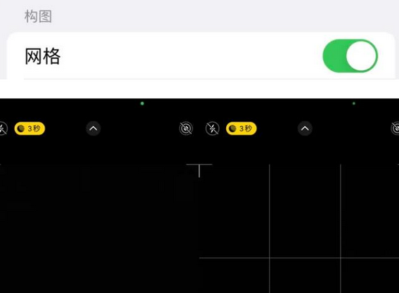 湖州苹果手机维修网点分享iPhone如何开启九宫格构图功能