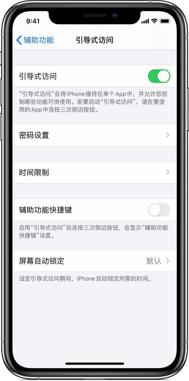 湖州苹果手机维修分享如何在 iPhone 上退出引导式访问 